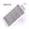 Picture of HBZGTLAD Premade Russian Volume Fans 16 lines 3/4/5/6/10/20D Mink Eyelashes D/DD curl Short Stem Lash Eyelash Extensions Supplies (0.05mm-D-20D, 12mm)