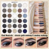 Picture of UCANBE Eyeshadow Makeup Palette 86 Colors, Matte Black Grey Silver Smokey Goth Eye Shadows+Chunky Pressed Glitters+Bright Colorful Neon Shades+Rosy Rusty Neutrals for Every Day & Halloween Make Up