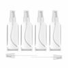 Picture of ZEROFIRE 4 Pack Spray Bottles 2oz Clear Plastic Empty Refillable Mini Spritzer for Travel, Cleaning, Gardening, Skin Care Atomizer for Essential Oils, Perfume