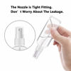 Picture of ZEROFIRE 4 Pack Spray Bottles 2oz Clear Plastic Empty Refillable Mini Spritzer for Travel, Cleaning, Gardening, Skin Care Atomizer for Essential Oils, Perfume