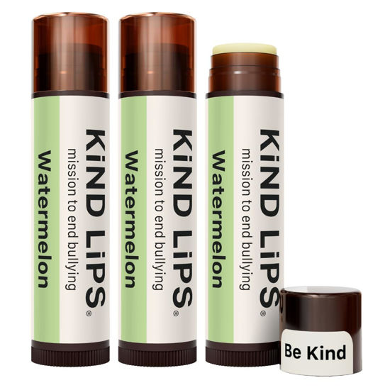 Picture of USDA Organic Lip Balm Watermelon 3 Pack - 100% Natural, Cruelty-Free Moisturizer with Organic Beeswax - Hydrating Lip Care for Dry Lips - Eco-Friendly & Non-Toxic - Gift for All Woman Men Kids
