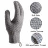 Picture of CLEEDY Bath Exfoliating Gloves Scrub - 4 Pcs Lengthened and Large Exfoliating Scrubbing Gloves for Shower, Spa, Massage - Scrub Exfoliating Mitts for Body, Face, Hand and Foot (Black and Gray)
