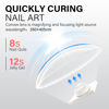 Picture of AILLSA Mini UV Light for Nails Handheld LED Nail Lamp Flash Cure Light Small Gel Nail Lamp Portable Fast Drying UV Light Cordless Single Finger Nail Lamp for Gel Nails Valentine's Day Gift (Purple)