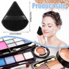 Picture of Pimoys 15 Pieces Powder Puff Triangle Makeup Sponge Setting Powder Puffs for Loose Powder Velour Puff for Face Exquisite Makeup Eyes Contouring, Blender Sponge Beauty Makeup Tool(Black)