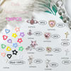 Picture of BBATT-HAPPY 136PCS Nail Charms Planet Star Heart Cross for Acrylic Nails,Gold Sliver Alloy Nail Art Decoration, Nail Stones Nail Jewels Accessories for Nail Art Supplies Manicure Craft DIY