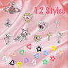 Picture of BBATT-HAPPY 136PCS Nail Charms Planet Star Heart Cross for Acrylic Nails,Gold Sliver Alloy Nail Art Decoration, Nail Stones Nail Jewels Accessories for Nail Art Supplies Manicure Craft DIY