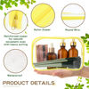Picture of Weewooday 12 Pieces Clear Cosmetics Bag PVC Zippered Clear Toiletry Carry Pouch Cosmetic Makeup Bag Waterproof Makeup Bag Vinyl Plastic Organizer Case for Vacation Bathroom(Medium,Yellow)