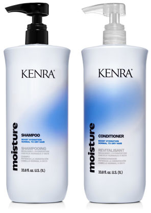 Picture of Kenra Moisture Shampoo & Conditioner Set | Boost Hydration | Improve Manageability and Shine | Nourish Dry Hair | Color Safe | Efforless Detangling | Normal to Dry Hair