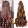 Picture of French Curly Braiding Hair 24 Inch 8 Packs - Pre Stretched Bouncy Braiding Hair- Loose Wavy Braiding Hair Synthetic Hair Extensions For Black Women (24 inch 8 packs, 30)