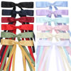 Picture of Slevaty Hair Bows Set: 12 PCS Ribbon Bowknot Clips and Barrettes with Long Tails for Women and Girls (12 Color Mixing)