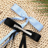 Picture of Slevaty Hair Bows Set: 12 PCS Ribbon Bowknot Clips and Barrettes with Long Tails for Women and Girls (12 Color Mixing)