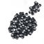 Picture of Vlasy 100Pcs 4mm Silicone Lined Micro Ring Beads for Hair Extensions 5Colors Apply (100Pcs Black)
