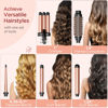 Picture of 5 in 1 Curling Iron Curling Wand, Curling Iron Set with A Thermal Brush, A 3-Barrel Hair Crimper Iron, 3 Ceramic Curling Irons (0.35 "-1.25"), 2 Temps 30S Fast Heat Hair Curler Waver with Glove & Clip