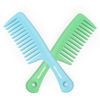 Picture of BEAYUNG 2PCS Large Wide Tooth Comb, Shower Combs, Hair comb for wet curly hair, Durable Hair Brush for Best Styling and Professional Hair Care(1Blue,1Green)