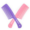 Picture of BEAYUNG 2PCS Large Wide Tooth Comb, Shower Combs, Hair comb for wet curly hair, Durable Hair Brush for Best Styling and Professional Hair Care(1Purple,1Pink)