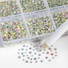 Picture of Beadsland Flatback AB Crystal Rhinestones Nail Gems, Round Rhinestones for Crafts,Mixed 6 Sizes with Wax Pencil Kit, SS3-SS10, 7200pcs