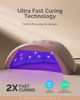 Picture of MelodySusie UV Nail Lamp, Plus30F UV Light for Gel Nails LED Nail Dryer with 3 Timer, Smart Sensor, LCD Display Fast Curing Gel Nail Polish Nail Art Tools Manicure Accessories-Pink