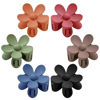 Picture of Flower Hair Clips 6 PCS Flower Claw Clips Daisy Clips for Women Matte Large Claw Clips Strong Hold Jaw Clamps Hair Accessories for Thick Hair 6 Colors
