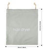 Picture of ERKXD Hair Dryer Bags Drawstring Bag Container Hairdryer Bag for travel bathroom (Light Grey)