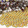 Picture of NCB Nancybeads 2000pcs Flatback Round Glass Nail Art Rhinestones Crystal for DIY Making Accessories Shoes, Clothes, Face Art, Bags, Manicure (Blue Volcanic, SS10 2000pcs)