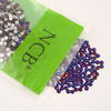 Picture of NCB Nancybeads 2000pcs Flatback Round Glass Nail Art Rhinestones Crystal for DIY Making Accessories Shoes, Clothes, Face Art, Bags, Manicure (Blue Volcanic, SS10 2000pcs)