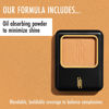 Picture of Black Radiance Pressed Powder, Buildable & Blendable Matte Finish Shine Control Compact with Mirror & Applicator, Cruelty-Free & Vegan - Crème Fresh
