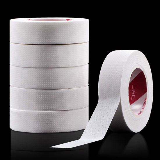 Picture of fenshine Eyelash Extension Tape, 6 Rolls Japan Micropore Medical Soft Tape for Eyelash Extension,Eyelash Extension Supplies 9M Each Roll