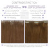 Picture of Lacer Hair Seamless Clip in Hair Extensions 9A Grade Virgin Human Hair Ultra Thin PU Weft Natural Hair Extensions Clip in Extensions For Women 7 Pcs 110g #4 Chocolate Brown 22 Inch