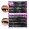 Picture of Fluffy Volume Lash Clusters 320pcs DIY Lash Extension 10-20MIX D Curl Eyelash Clusters 80D+100D Wispy Individual Lashes Cluster Eyelash Extensions DIY Lash at Home by Yawamica
