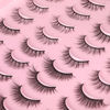 Picture of False Eyelashes Natural Look Fluffy Mink Lashes 4 Styles Wispy Natural Lashes 3D Strip Eye Lashes Pack by Kiromiro