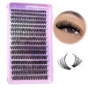Picture of Lash Clusters Wispy 40D Eyelash Clusters 320Pcs Fluffy Cluster Eyelash Extensions D Curl 9-16MM Mixed Individual Lashes DIY Lash Extension Natural False Eyelashes by JIMIRE