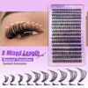 Picture of Lash Clusters Wispy 40D Eyelash Clusters 320Pcs Fluffy Cluster Eyelash Extensions D Curl 9-16MM Mixed Individual Lashes DIY Lash Extension Natural False Eyelashes by JIMIRE