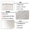 Picture of Leeven 40 Strands Thin Dreadlock Extensions 24 Inch Grey Soft Crochet SE Dreads Reggae Style Synthetic Braiding Hair 0.6 cm Width Loc Extensions for Women Men