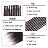 Picture of Leeven Chocolate Brown Dreadlock Extensions 18 Inch 40 Strands SE Synthetic Dreads Crochet Hippe Dreads Handmade Soft 0.6 cm Width Loc Extensions Reggae Style Hair for Women Men