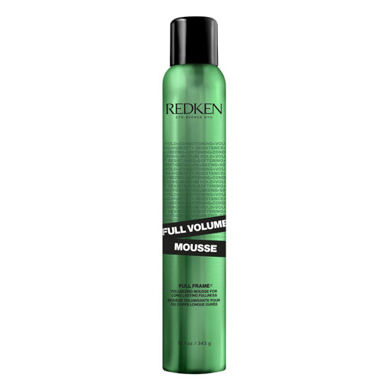 Picture of Redken Full Volume Mousse | For All Hair Types | Volumizing Hair Mousse | Adds Maximum Body & Lift to Lengths and Ends | Moisturizes Hair and Protects Against Heat & Damage | Medium Control | 12oz
