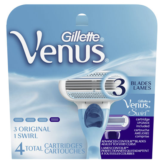 Picture of Gillette Venus Original + Gillette Venus Swirl Women's Razor Blades - 4 Refills