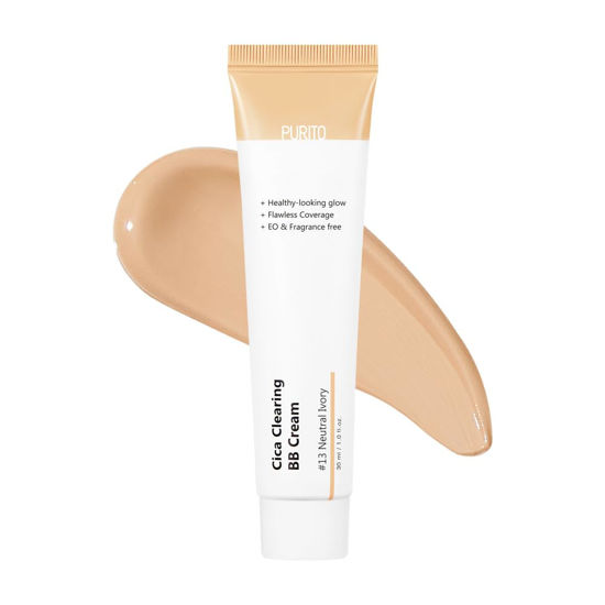 Picture of PURITO Cica Clearing BB Cream #13 Neutral Ivory 1 fl.oz / 30ml, Vegan bb cream, foundation, cruelty free