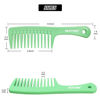 Picture of BEAYUNG 2 PCS Large Wide Tooth Comb, Shower Combs for Women, Curly Hair Brush, Detangling Comb, Hair Styling Comb, Hairdressing Tool (1Green,1Pink)