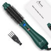 Picture of Aima Beauty Hair Dryer Brush, One Step Hair Dryer & Volumizing Hot Air Brush, 3 Heat/Speed Settings, Advanced Ionic Technology, Ceramic Coating, Nylon Pins & Tufted Bristles, Dark Green, 1000W, 125V