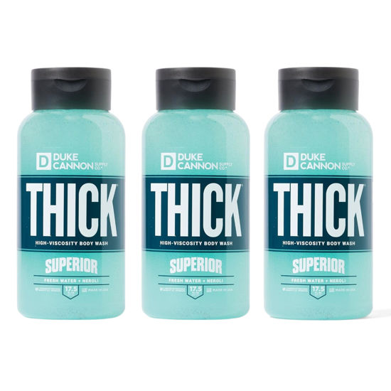 Picture of Duke Cannon Supply Co. THICK High-Viscosity Body Wash for Men Superior - Premium Ingredients, Plant-Based Thickeners, Superior Lather, Natural Exfoliate, 17.5 Fl Oz