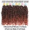 Picture of 14 Inch 8 Packs Goddess Locs Crochet Hair Pre Looped Faux Locs Crochet Hair for Women Soft Boho Hippie Locs Hair Extension Synthetic (#T350)