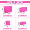 Picture of UIXIZQ 6 Pcs Waterproof Small Makeup Bag Pouch for Purse,Nylon Travel Toiletry Storage Bag Cute Preppy Cosmetic Bag for Women Girl,Durable Makeup Organizer Bag Skincare Bag Purse with Zipper for