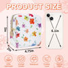 Picture of UIXIZQ Waterproof Mini Floral Makeup Bag Pouch for Purse,Nylon Flower Cosmetic Travel Bag Small Preppy Toiletry Organizers for Women Girl,Cute Zipper Pouch Coin Purse for Work(Mini Colorful-Flowers)