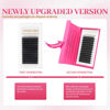 Picture of Lash Extensions 6D Eyelash Extensions W Lashes 0.07mm Thickness D Curl Lashes Mix 8-15mm Soft Lash Trays Pestañas Pelo a Pelo Natural Matte Black False Eyelashes Individual Lashes(W-6D-0.07-D,8-15mm)