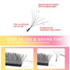 Picture of Lash Extensions 6D Eyelash Extensions W Lashes 0.07mm Thickness D Curl Lashes Mix 8-15mm Soft Lash Trays Pestañas Pelo a Pelo Natural Matte Black False Eyelashes Individual Lashes(W-6D-0.07-D,8-15mm)