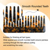 Picture of TaShow Hair Detangling Comb, 2 Pack Large Cellulose Acetate Wide Tooth Comb for Wet and Dry Hair, Women's Thick Curly Wavy Hair (Tortoise Shell, Ivory)