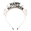 Picture of PHALIN Halloween Headbands Rhinestone Ghost Pumpkin Boo Hairbands for Women Costume Party Hair Accessory Gifts (Happy Halloween A)