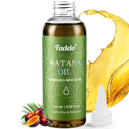 Picture of Fadelo Batana Oil - Dr Sebi Organic Oil for Hair Growth, 100% Raw Pure Natural from Honduras, Deeply Nourishing Scalp for Thicker & Stronger Hair, 4.05 fl oz