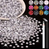 Picture of 4000PCS 4mm Resin Rhinestones in Bulk (Clear), Bedazzling Flatback Crystals for Crafts DIY Nail Decoration, Gems Charms for Tumbler Shoes Clothing Fabric with Pickup Pen and Tweezers