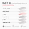 Picture of SHANGMENG Ombre Press on Nails Square - Soft Gel Press on Nails Short for Women Gift, Fit Perfectly & Natural Stick on Nails with Glue in 16 Sizes - 32 Reusable Fake Nails, Gradient White